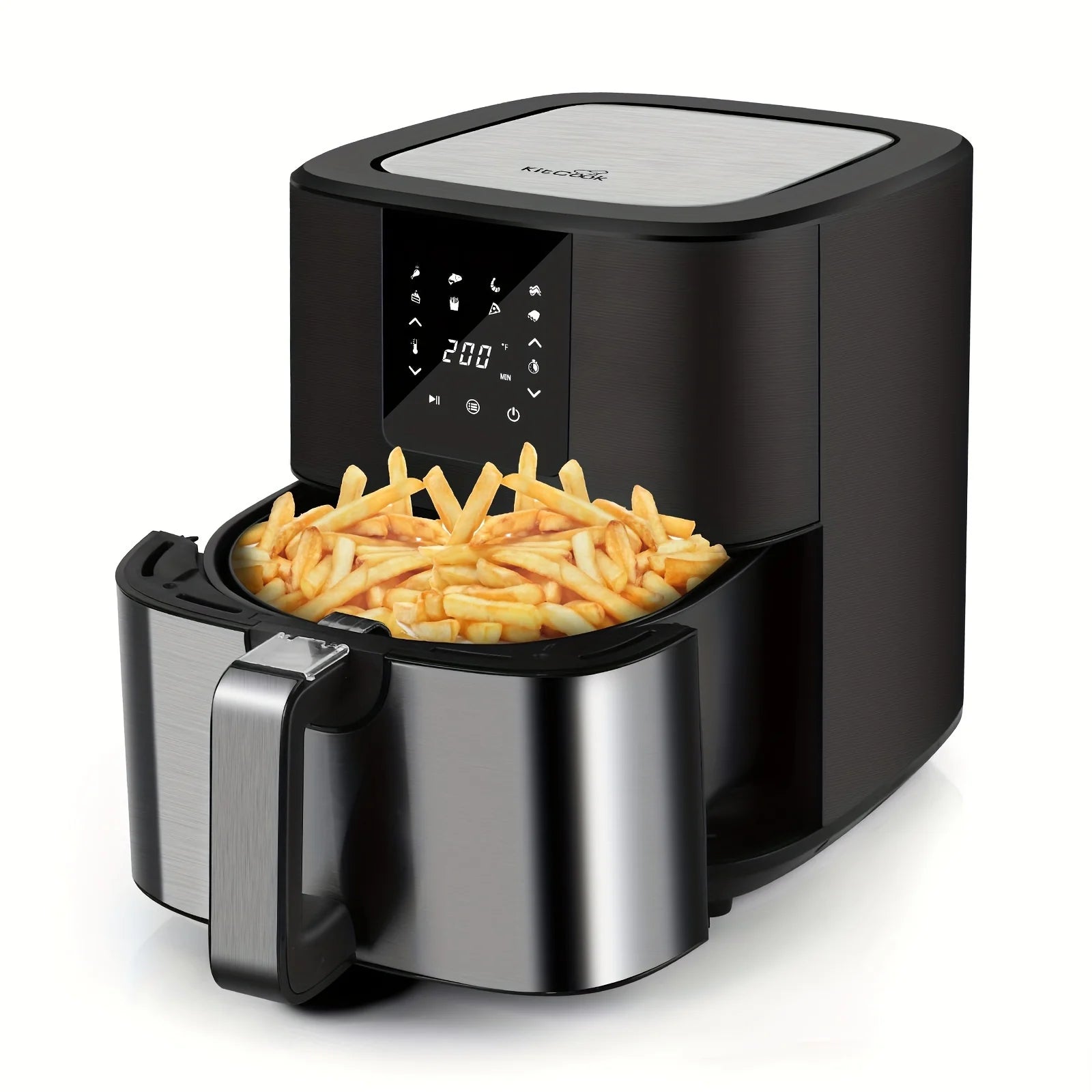 KitCook Large Air Fryer, 1500W 7QT AirFryer Cooker,