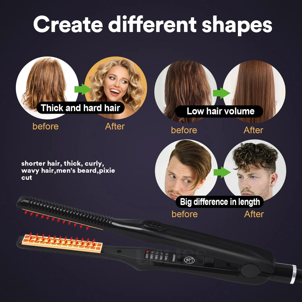 TINSOL 2-in-1 Professional Hair Straightener and Curling