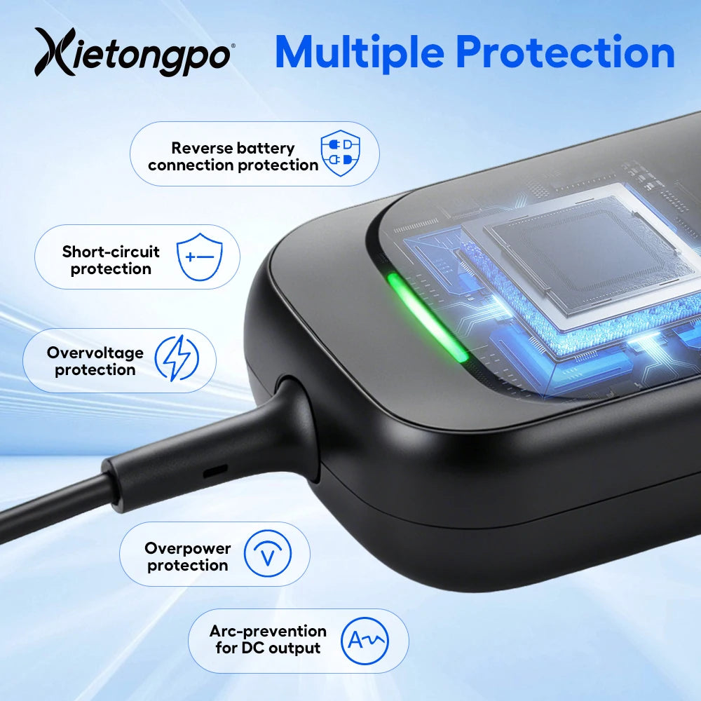 42V 2A 10S Lithium Battery Charger Smart CC CV Fast Charging Power Adapter Auto Stop Protection for Electric Bike Scooter E Bike