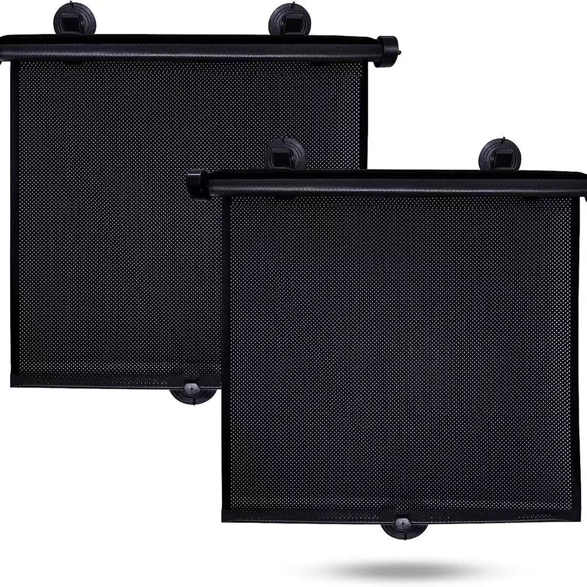 Retractable Car Side Window Sunshade UV Blocking Roller Curtain Mesh PVC Sun Protection Cover Summer Car Travel Accessory