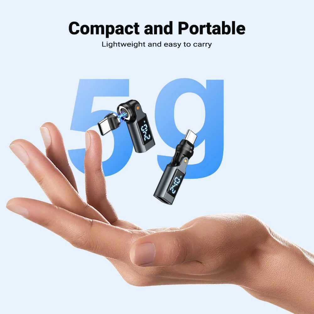 AUFU 9Pin Digital Display Magnetic OTG Adapter