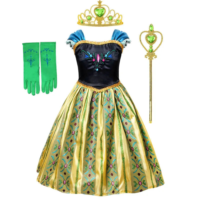 Anna Luxury Coronation Frock Snow Queen Princess Dress