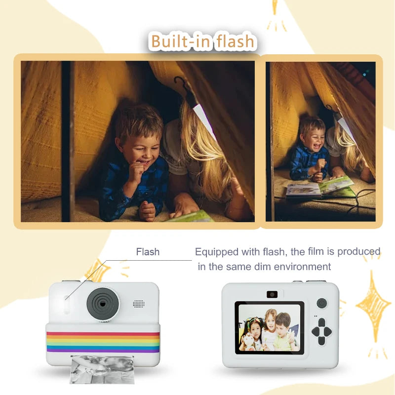 Children's Printable Camera Toy Small Camera Gift for Boys and Girls