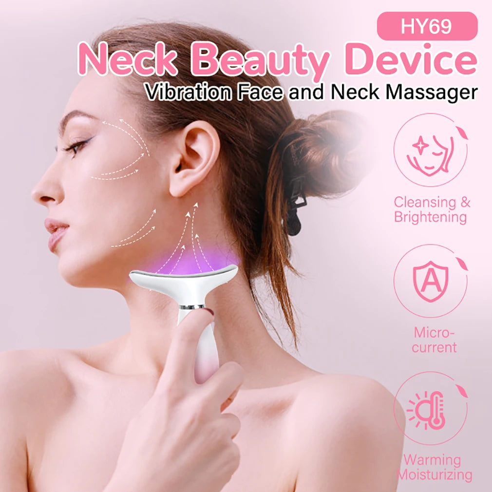 Mini LED Neck Face Lift Massage with 7 Colors Dolphin Design