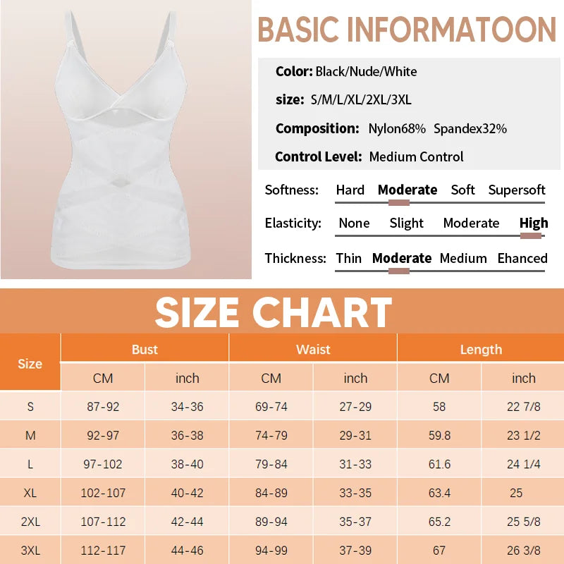 Body Shaper for Women Tummy Control Shapewear Compression