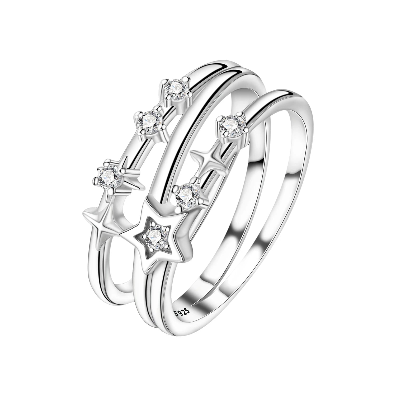 Original Design Sparkling Zircon Butterfly Ring 925 Sterling Silver Elegant Fine Jewelry for Women Wedding Daily Party Gifts