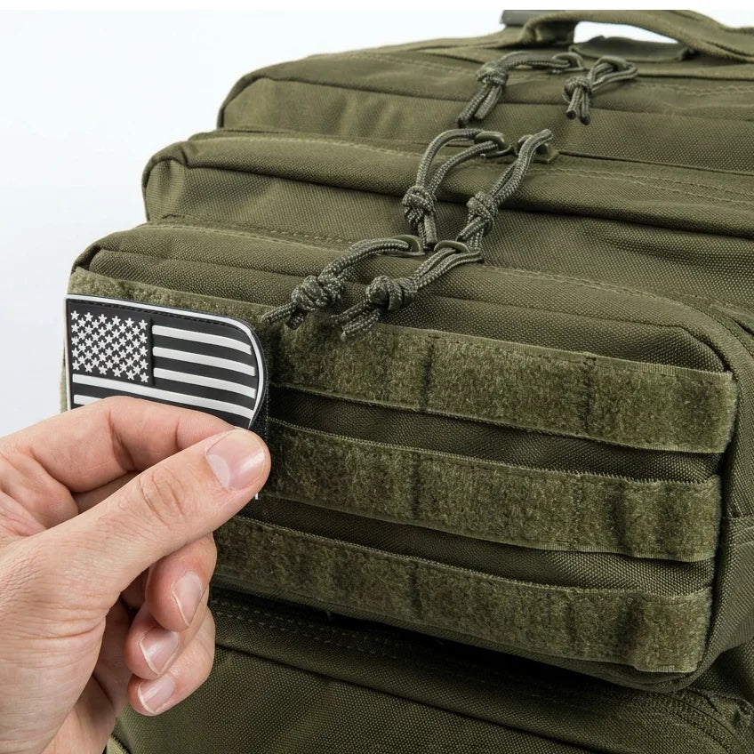 45L Tactical Travel Backpack Molle Large Capacity Multi Pocket Storage Bag Durable Wear Resistant Camping Hiking