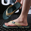 Men's Summer Flip Flops Soft PVC Beach Open Toe Sandals Comfortable Anti Slip Casual Slippers Outdoor Pool Shower Walking Shoes