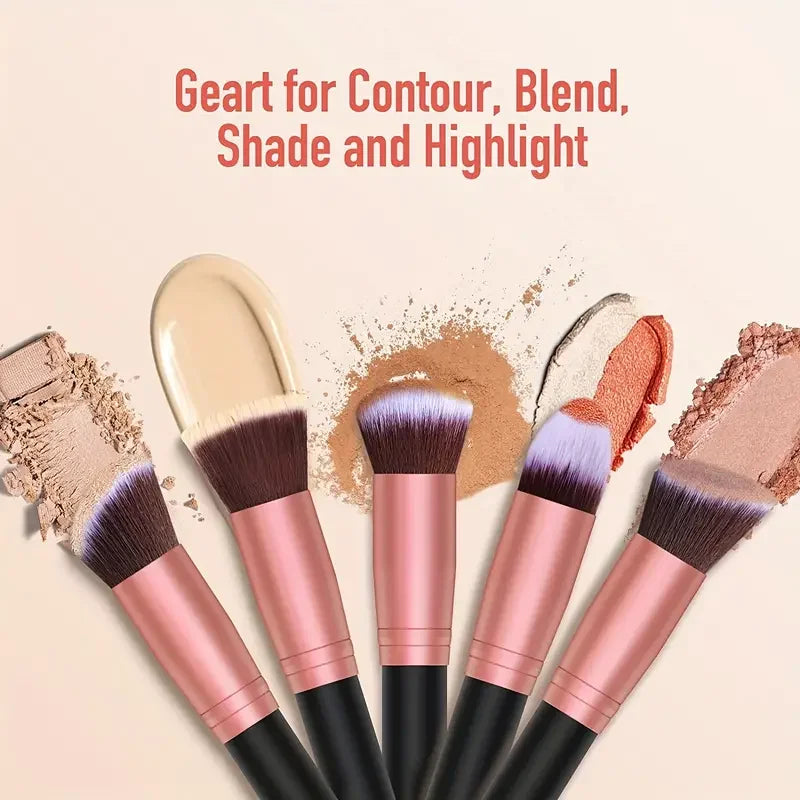 14PCS Makeup Brushes Set Professional Foundation Eye Shadow Concealers Blending Blush Brush Kabuki Soft Fluffy Women Beauty Tool