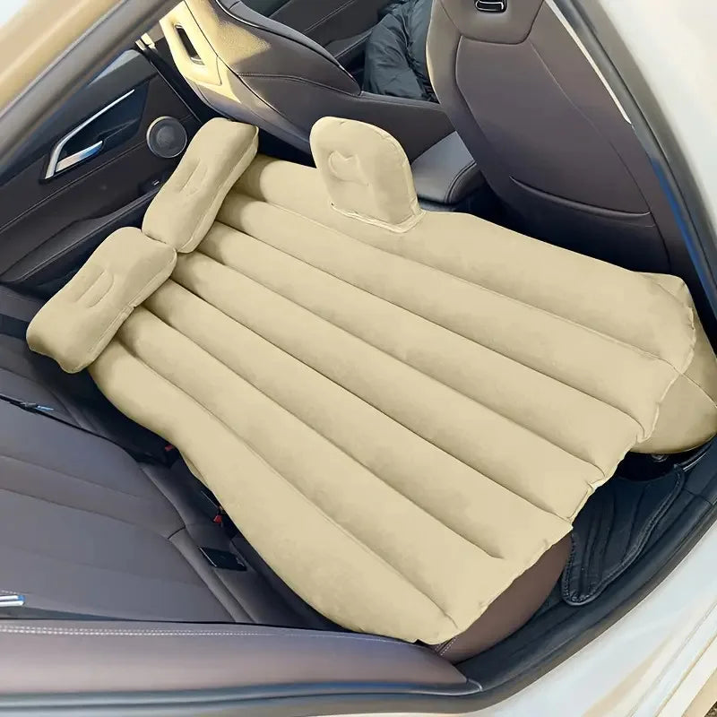Car Air Inflatable Mattress with Support Legs Separate for Back Seat Portable Sleeping Bed for Outdoor Travel Camping Cushion