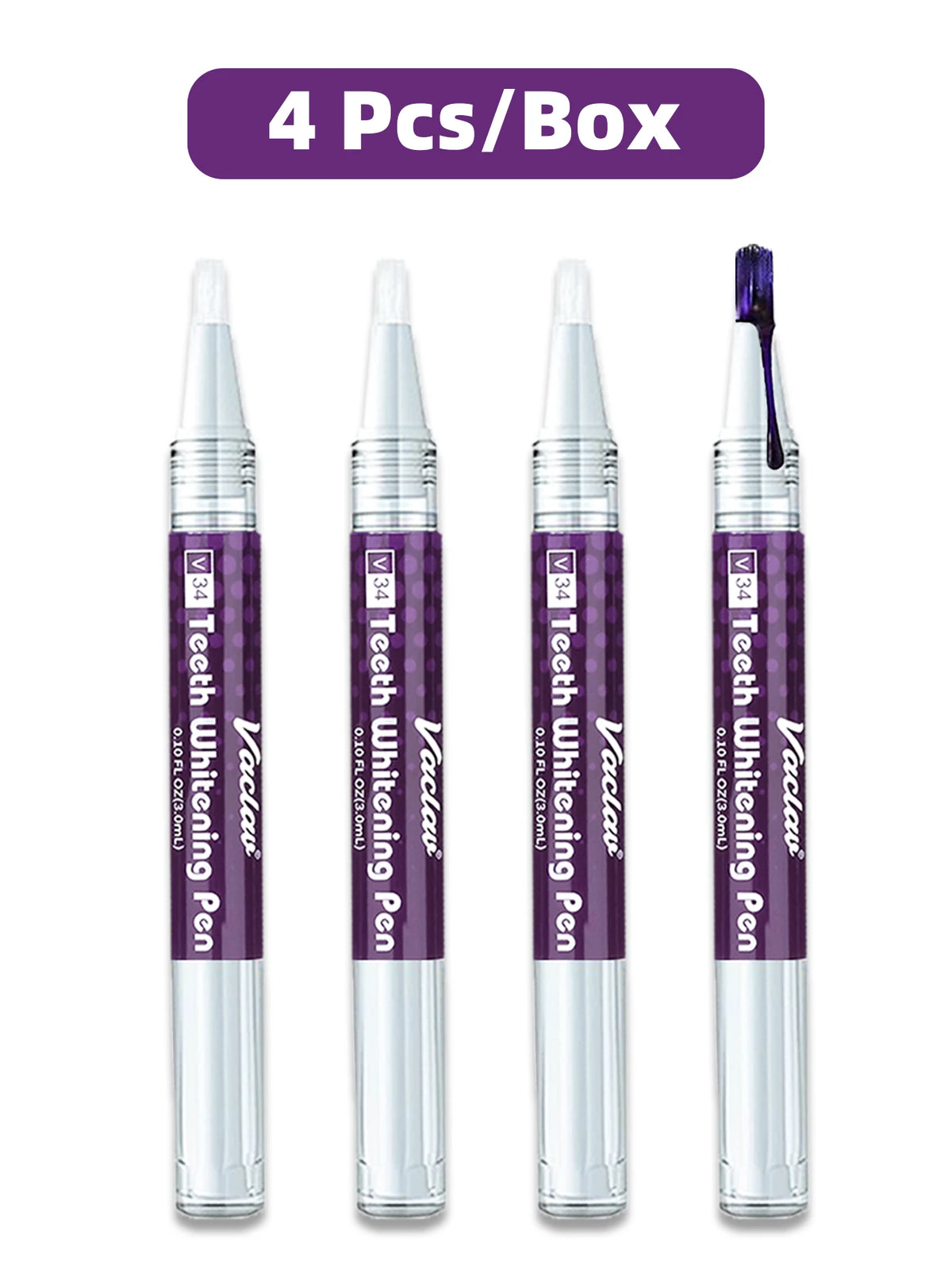 Purple Teeth Whitening Gel Pen Color Correction