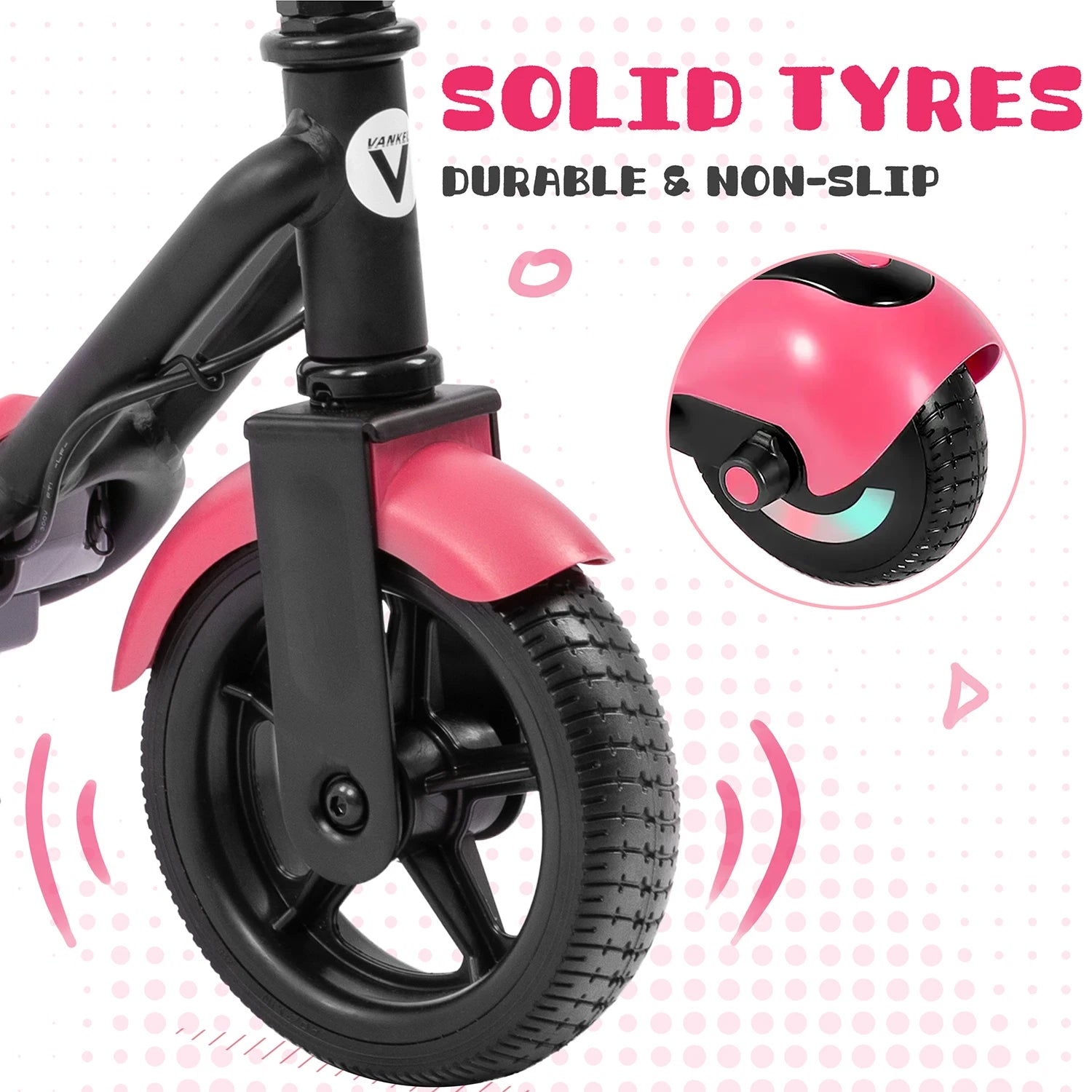 Sinaopus 6.5 Inch Kids Electric Scooter 110W, Foldable E-Scooter for Kids 6+, Bluetooth Music, LED Lights, 14km/h for Boys & Girls,Safe Riding for Children Scooter