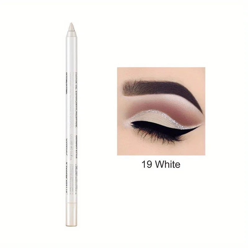 17 Colors Pearlescent Eyeliner Pencil Waterproof Long-lasting