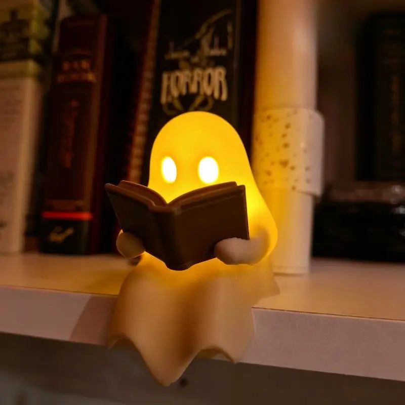 1pcs Halloween Ghost Book Lamp Desktop Ornament Cute