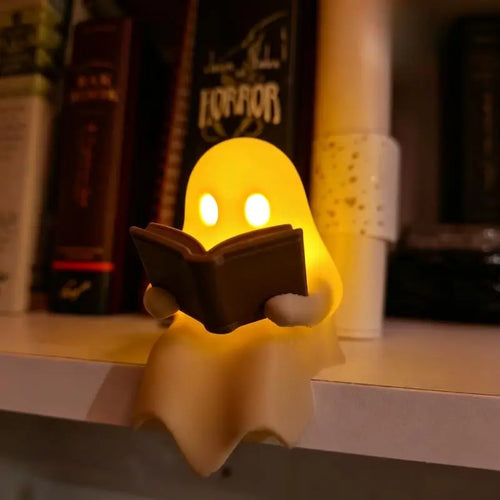 1pcs Halloween Ghost Book Lamp Desktop Ornament Cute