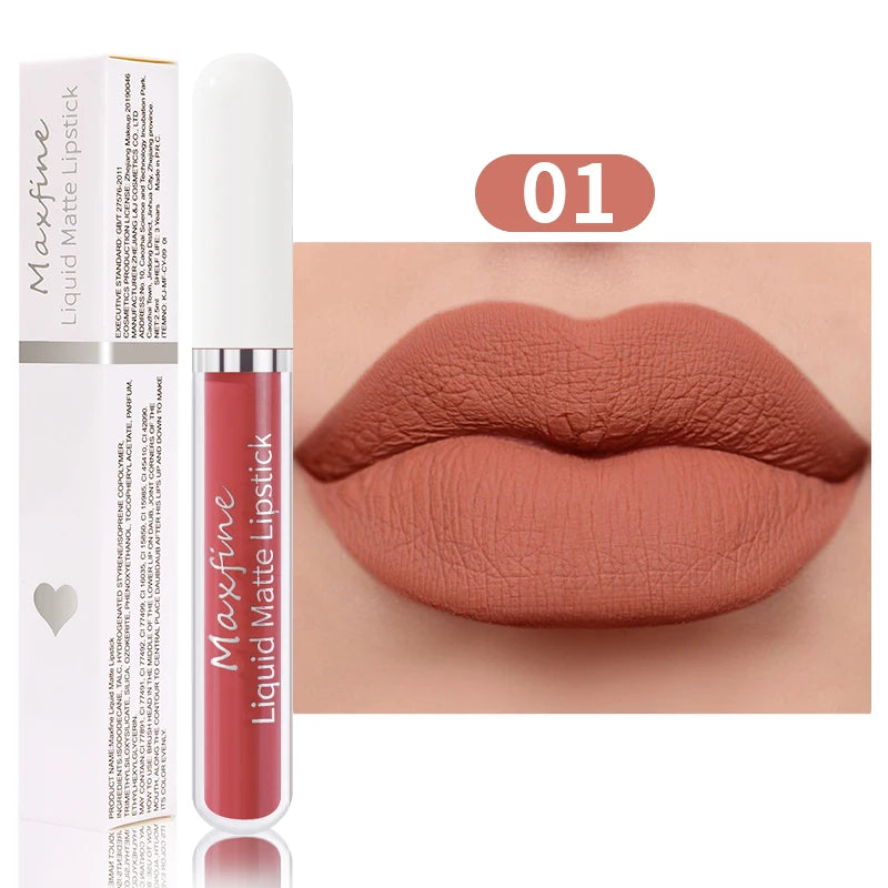 High-Quality Matte Liquid Lipstick Long-Lasting Waterproof