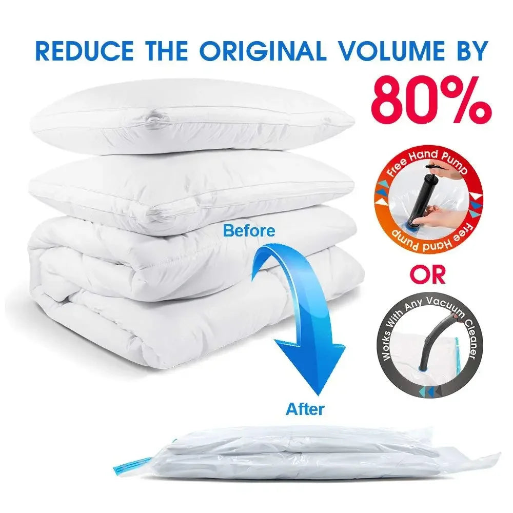 Vacuum Storage Organizer Bags, Travel Suitcases Essentials,