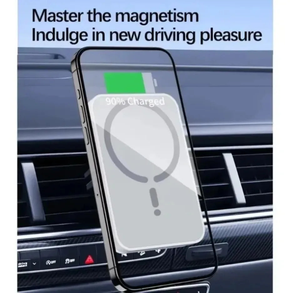 Magnetic Car Wireless Charger Air Vent GPS Phone Holder Stand