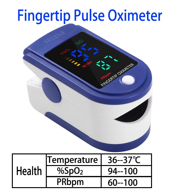 Non-Contact IR Thermometer Fast measure Light or portable Fingertip medical equipment SpO2 PR monitoring oximeter