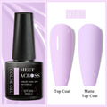 MEET ACROSS 7ml Purple Nail Gel Polish Semi Permanent Nail Art For Nails Decoration