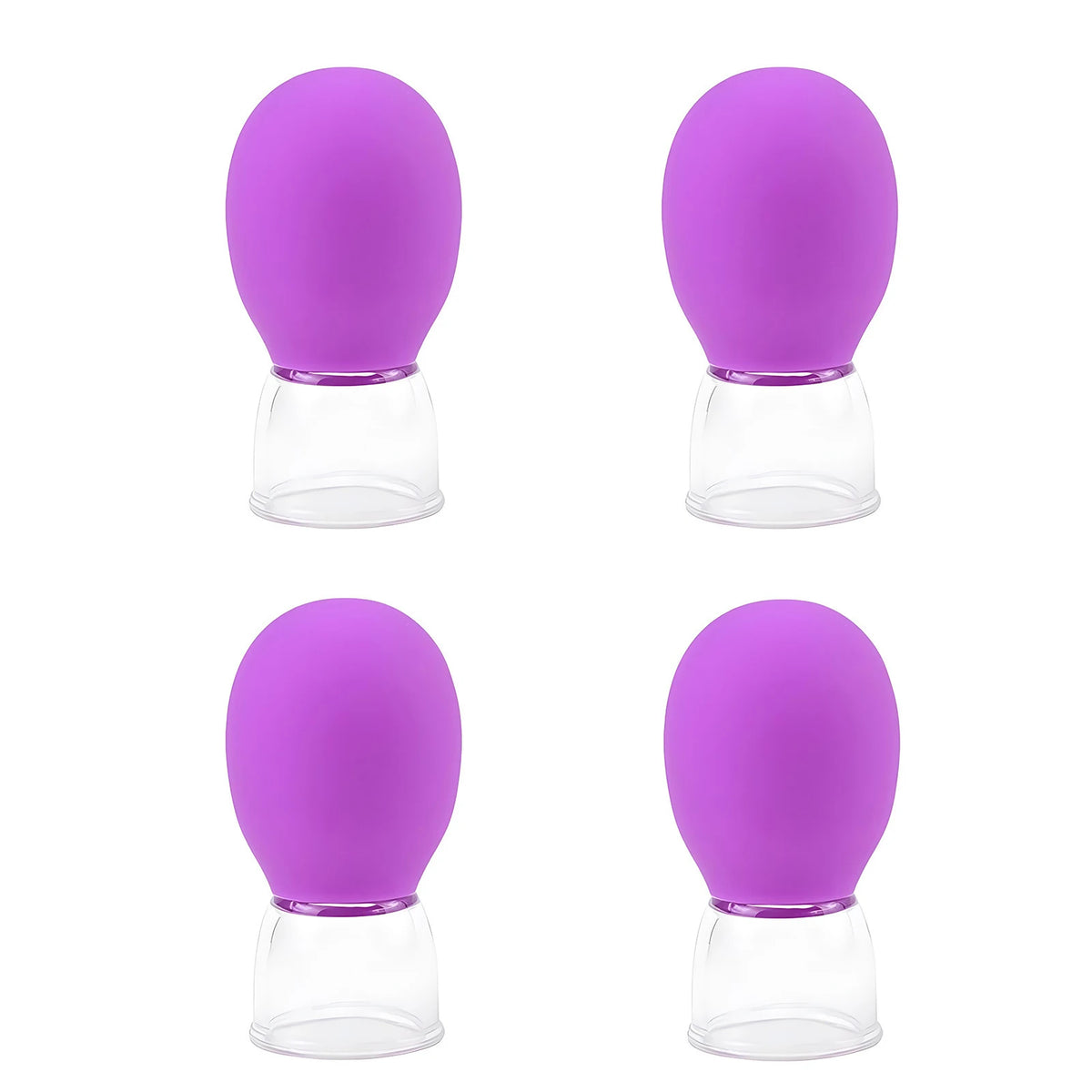 4-piece compact facial cupping care set