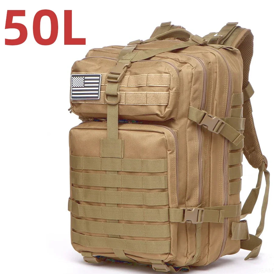 25L/50L Sturdy Nylon Waterproof Tactical Sports Trekking