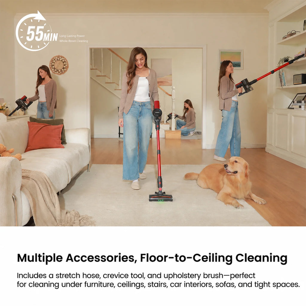 MONSGA M100 55KPA 450W Cordless Vacuum Cleaner,