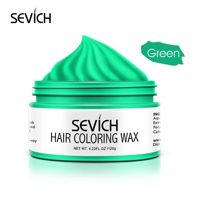 SEVICH DIY Hairs Dyed Mud Hair Colour Wax Easy To Wash Long Lasting Dye for Eyebrow Beards Coloring Temporary Hair Colour Cream