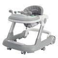 2 in 1 Baby Walker, Toddler Baby Push Walker with Removable Feeding Tray and Music Tray(Without Battery), Activity Walker