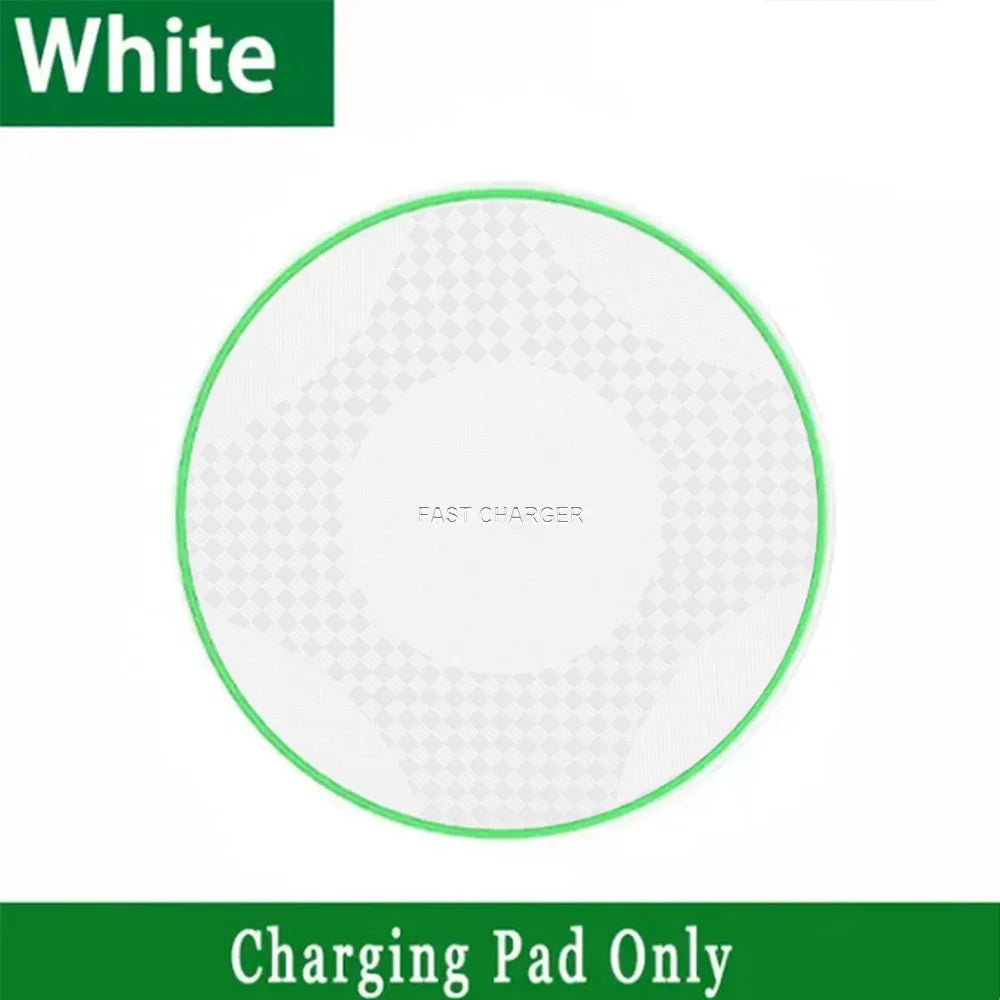 15W Wireless Charger Pad Type C Portable Induction Fast Charging Pad for iPhone 17,16,15,14,13 Xiaomi