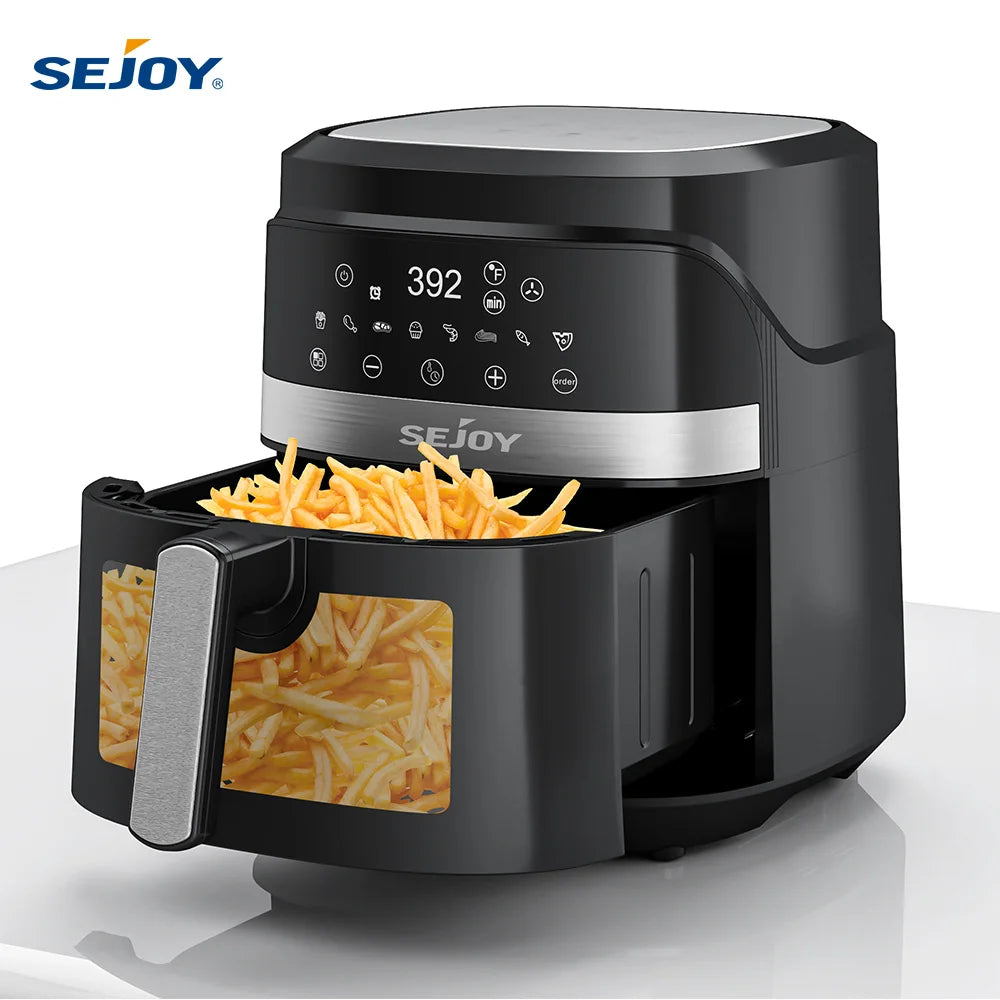 Air Fryer 8-in-1,6 Quart Electric Hot Fryer Oven Oilless Cooker.