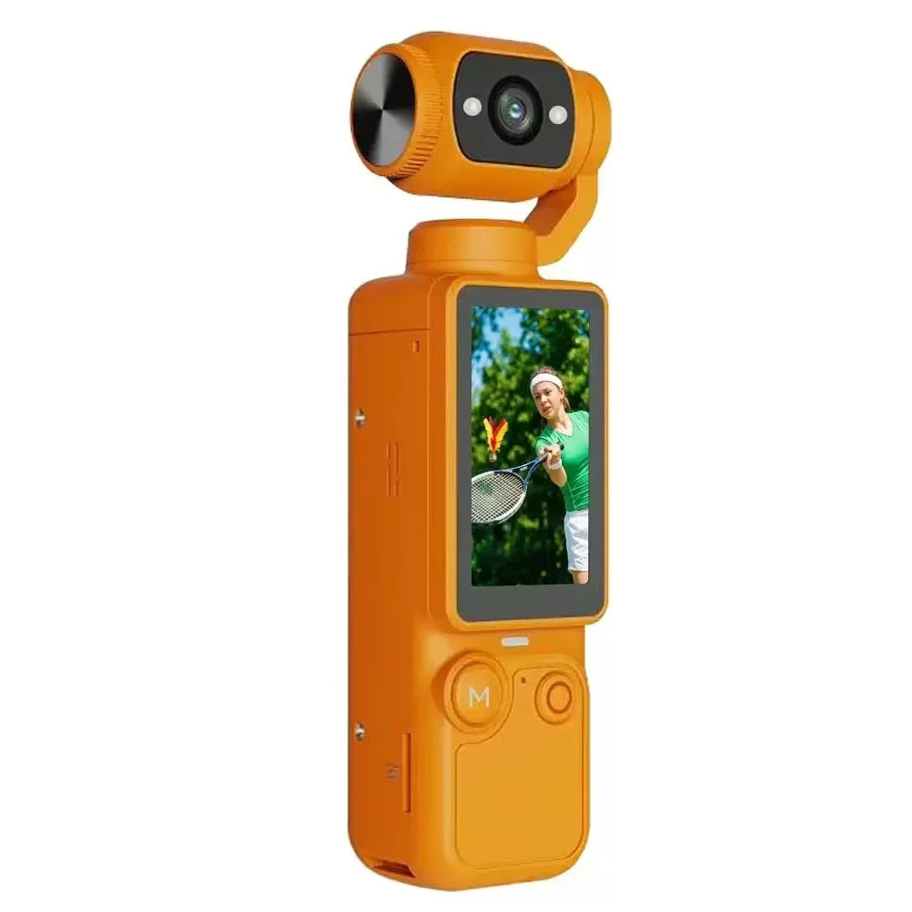 Compact Pocket‑Sized 4K UHD Action Camera | Built‑in 3‑Axis Gimbal Stabilizer