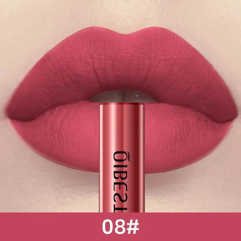 1 PC matte lipstick, non stick to cup, waterproof and long-lasting