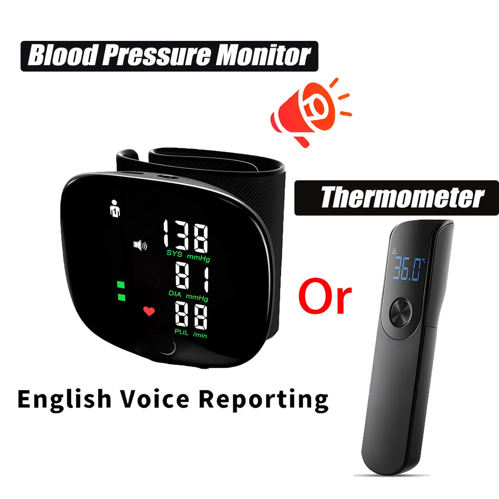 Digital Blood Pressure Monitor Wrist Tensiometer Electronic