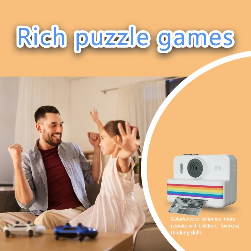 Children's Printable Camera Toy Small Camera Gift for Boys and Girls