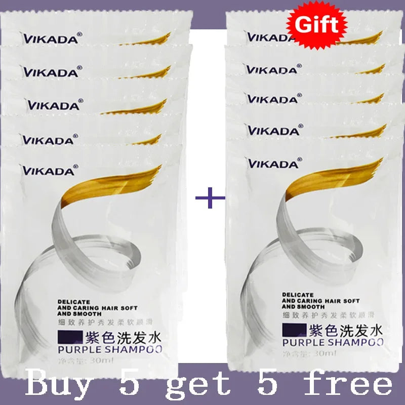 300Ml Color Fixing Purple Shampoo Lock Color Cover Gray Hair