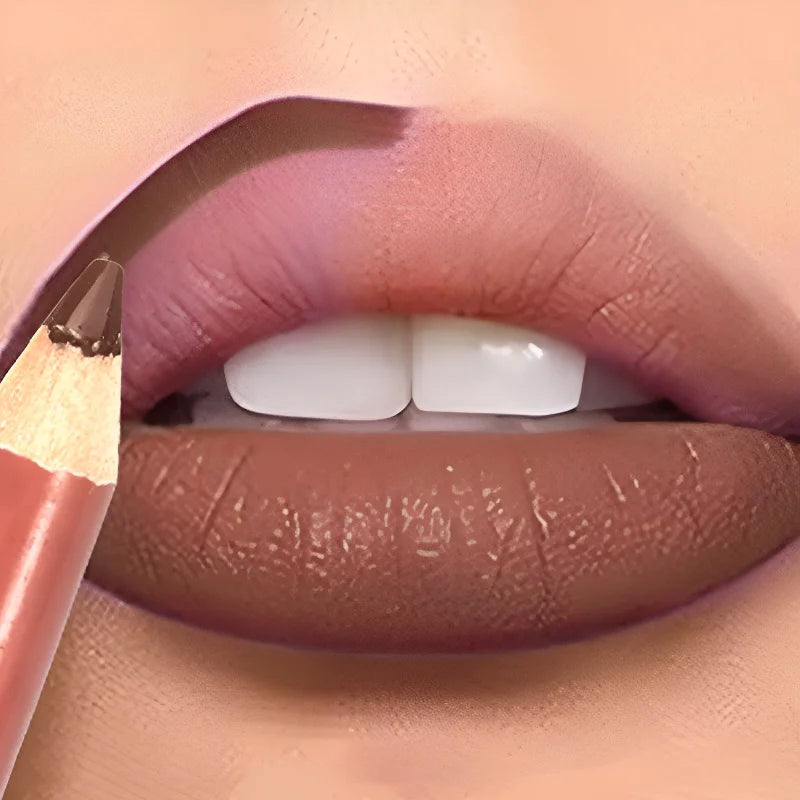 Dark Brown Waterproof Lip Liner Matte Long Lasting 28 Colors