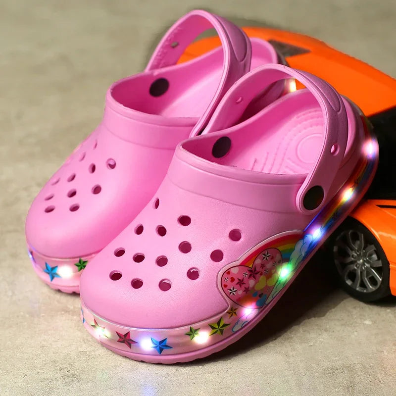 Blinkande Sandaler för Barn – LED-ljus i Sulan