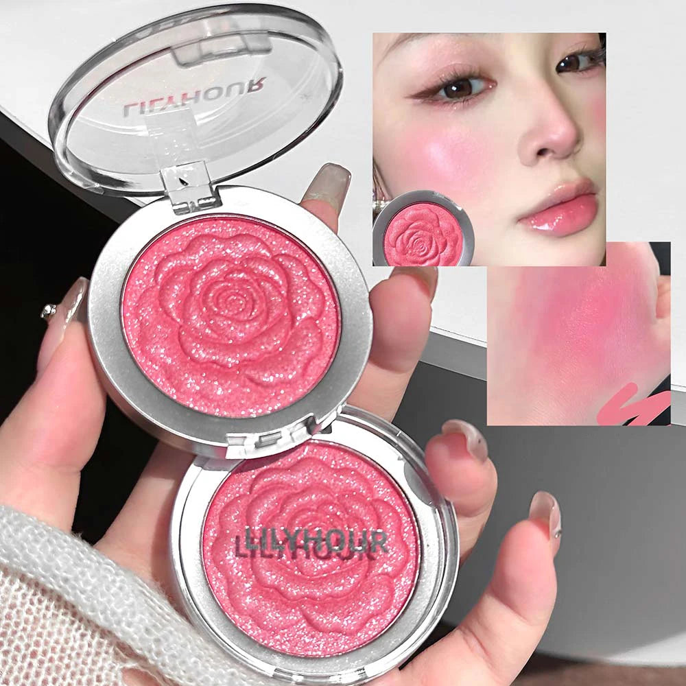 Monochrome Blush Face Shimmer Petal Blusher Palette Highgloss Mashed Potato Contour Makeup Rouge Women Beauty Cosmetics Palette