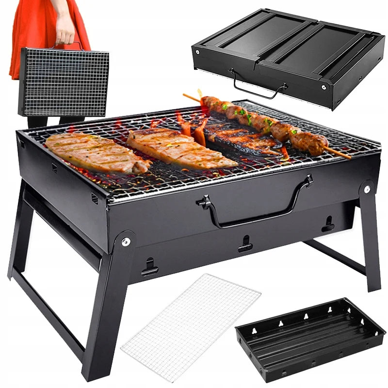 TOURIST charcoal grill 35x27 cm-Camping, Portable, Folding