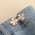 1 Pair Jeans Button Adjustable Clips for Pant Skirts Waist Tightener Buckle