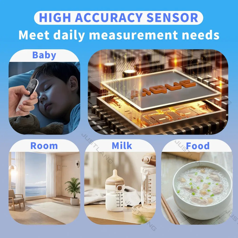 JUSTLANG Forehead Digital Thermometer LED Non Contact