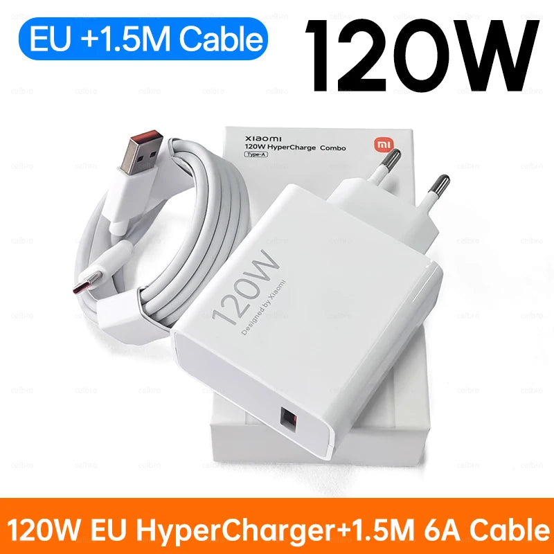Xiaomi 120W Original Charger Wall Adapter 100w