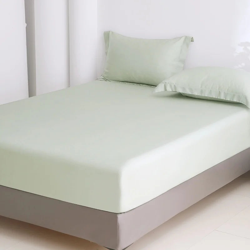 Bamboo Fiber Bedding Fitted Sheet Silky Cooling Plant Fiber