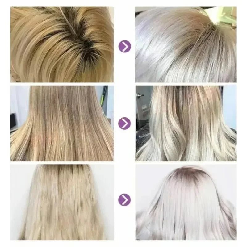 300Ml Color Fixing Purple Shampoo Lock Color Cover Gray Hair