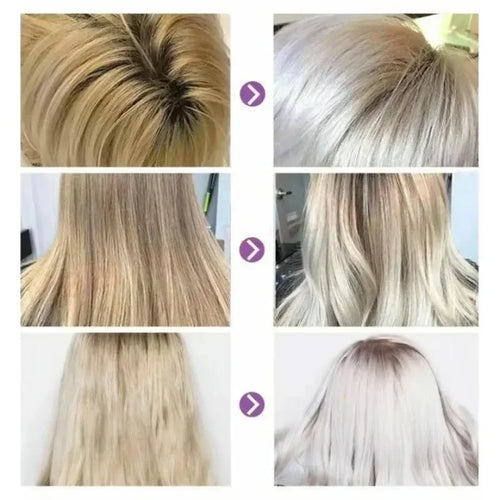 300Ml Color Fixing Purple Shampoo Lock Color Cover Gray Hair