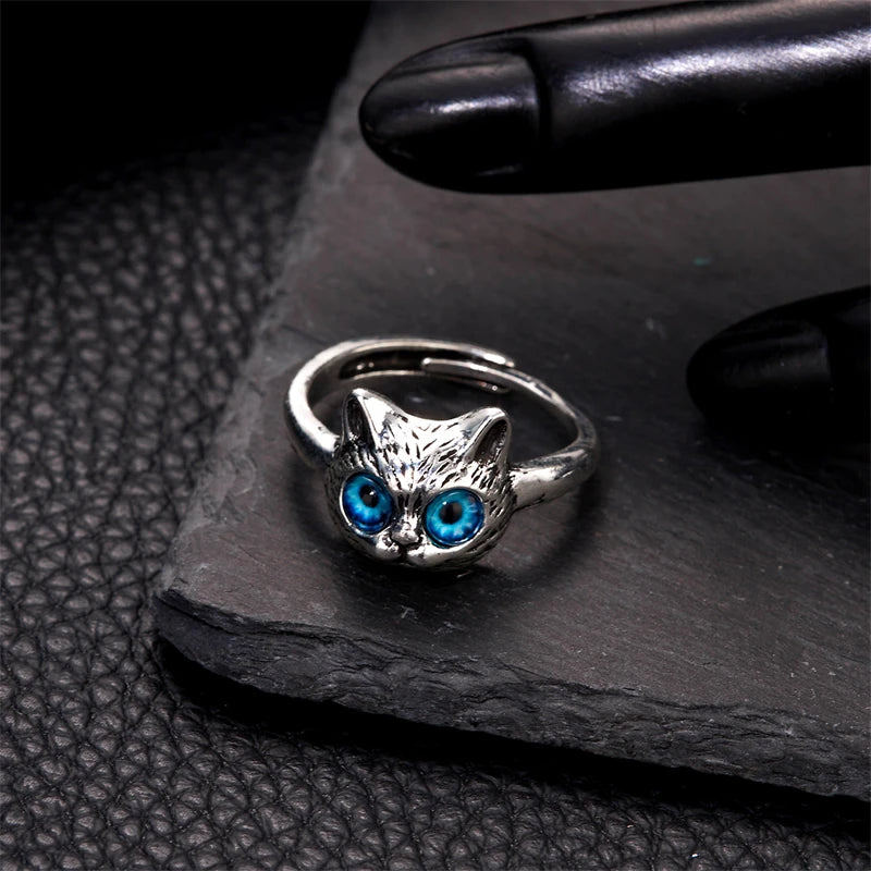 Vintage Silver Color Butterfly Ring For Women Versatile Fashion Girl Accessories Owl Angel Wing Animal Irregular Rings Jewelry