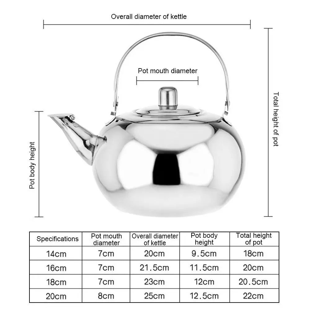 Stainless Steel Water Kettles Teapot with Infuser Filter Coffee Kettle Cookware Tea Coffee Tools