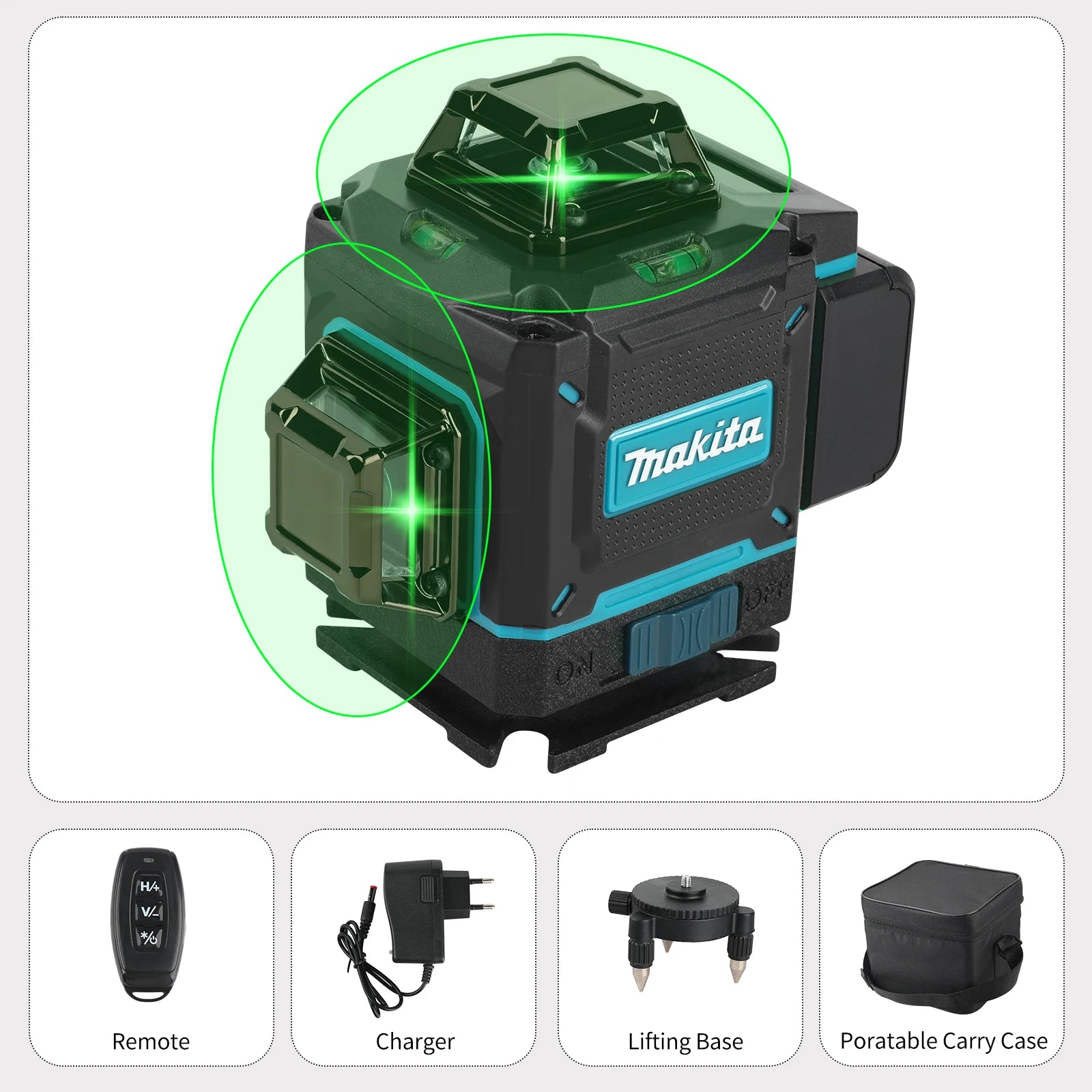 2026 Makita new digital 360-degree X4 16-line (4D) outdoor laser level self-leveling vertical cross-line laser