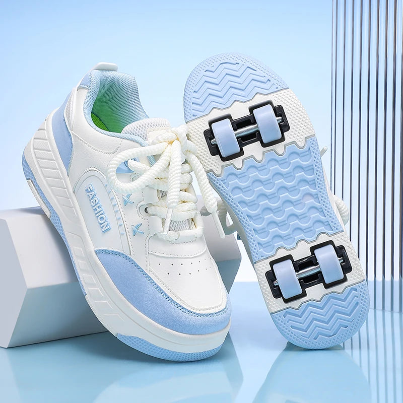 Children Junior Roller Skate Shoes Kids Sneakers